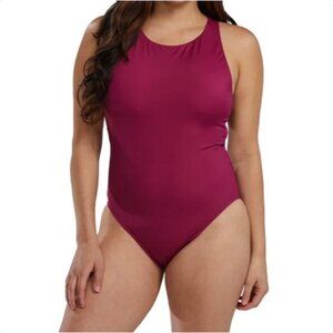 TYR Women's One Piece Swimsuit,( Red, Medium)